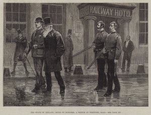 O Estado da Irlanda, indo para negócios, um esboço em Westport, Mayo